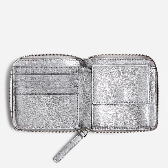 NWOT - Madewell Silver Wallet - Picture 2 of 3